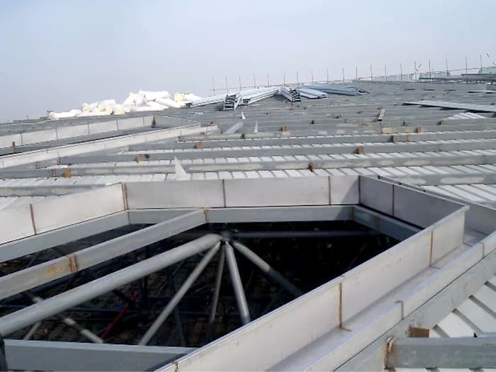 广安水泥厂网架安装